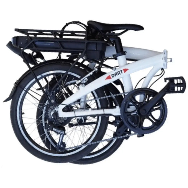 Dart 3 Folding Electric Bike 250W in fully folded position