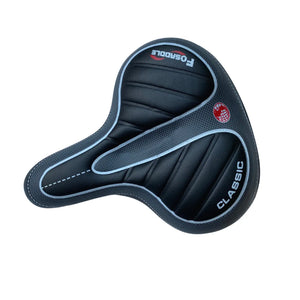 Top view of the E-Go Big Bum Seat with ergonomic padding and classic design.