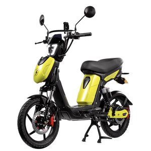 Eskuta SX-250 Series 4 Explorer moped-style electric bike with 250W motor, finished in sleek orange.