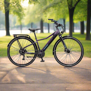 EZEGO Commute Int Unisex Electric Bike 250W - Purple / Black