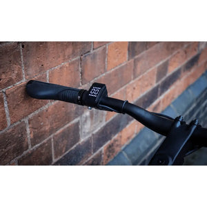 Handlebar display screen of the Falcon Zone Single Speed Electric Hybrid Bike 250W.