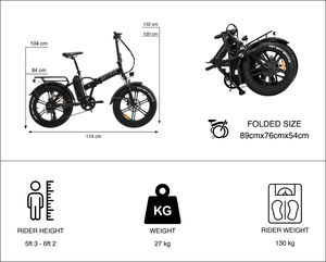 Hygge Vester 2025 Folding Electric Bike 250W