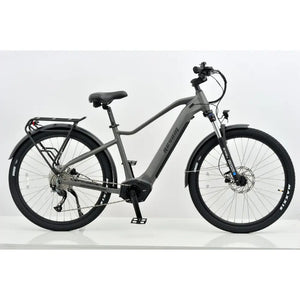 Full side view of the Revom S1 ATB mid-drive electric bike in dark grey.