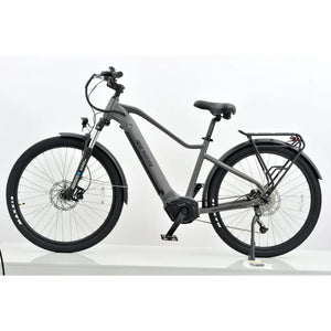 Full side view of the Revom S1 ATB mid-drive electric bike in dark grey.
