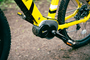 High-end electric bike with mid-drive motor designed for performance and off-road riding