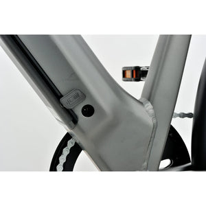 Electric bike charging port showing battery charger connection point for efficient charging