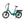 Full side profile of the green Ampere Alter low step folding electric bike.