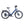 Ampere Deluxe step-through electric city bike in stone blue shown in full left side profile with rear rack.
