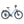 Ampere Deluxe step-through electric city bike in light blue shown in full left side profile with rear rack.
