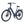 Ampere Deluxe stone blue step-through electric city bike from a front three-quarter angle with mudguards.