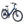 Ampere Deluxe step-through electric city bike in stone blue from a front three-quarter angle with rear rack.