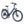 Ampere Deluxe step-through electric city bike in stone blue from a front three-quarter angle with rear rack.