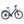 Ampere Deluxe step-through electric city bike in stone blue shown in full side profile with rear rack.