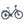Ampere Deluxe step-through electric city bike in stone blue shown in full side profile with rear rack.