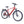 Ampere Hilux Crossbar electric city bike in molton red from a front three-quarter angle with rear rack and mudguards.