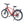Ampere Hilux Crossbar molton red electric bike from the front showing kickstand deployed and rear rack.