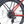 Close-up of the Ampere Hilux Crossbar molton red rear wheel showing Shimano Altus derailleur disc brake and mudguard.