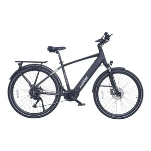 Ampere Hilux Pro crossbar electric bike in black shown in full side profile.