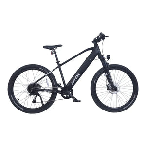 Ampere X-Trail electric mountain bike in black shown in full left side profile.