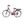 Left side profile of the Batribike Nebula Classic step-through electric bike in red, featuring a rear rack battery and comfortable upright riding position.