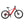 Batribike Trail red electric mountain bike in full side profile view with WTB Trail Boss tyres and suspension fork.