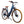 Blue Batribike Vista S step through hybrid electric bike from the front three quarter angle with rear rack