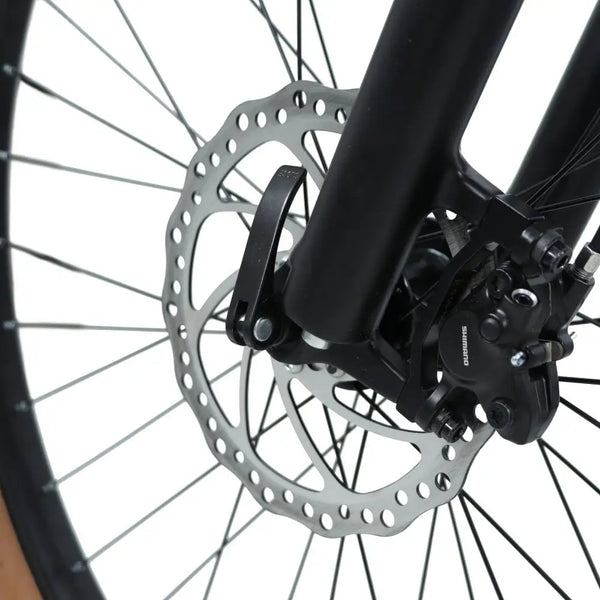 Front disc brake system of the Claud Butler Ridge 2.0 electric mountain bike