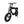 Front angled view of the Cruz73 electric off-road bike in black with thick tread tyres, front suspension, and LED headlight.