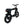 Rear right view of the Cruz73 electric off-road bike in black with wide off-road tyres, chain drive, and integrated rear mudguard.
