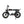 Right side view of the Cruz73 Retro Fat Tyre Electric Bike 250W in black, showcasing sturdy frame, rear rack, and large knobby tyres.