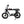 Left side view of the Cruz73 Unlimited Retro Fat Tyre 750W electric bike in black with thick off-road tyres.