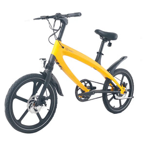 Cruzaa E-Bike with Built-In Speakers & Bluetooth 240W in yellow.