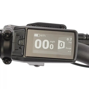 Handlebar mounted LCD display on the Dallingridge Coniston V3 hardtail electric mountain bike.