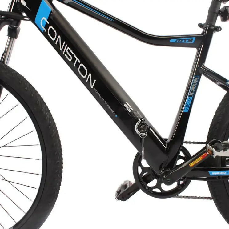 Alloy frame with integrated battery on the Dallingridge Coniston V3 electric mountain bike.