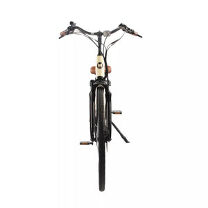 Front view of the Dallingridge Harlow V3 electric bike with swept handlebars and cream frame.