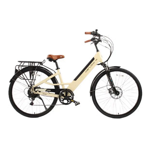 Side profile of the Dallingridge Harlow V3 electric bike with integrated battery and rear pannier rack.