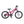 Dawes Paris HT 20-inch children's bike, full side view in hot pink color.