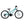 Full side view of the turquoise Dawes Paris HT 24-inch kids' mountain bike.