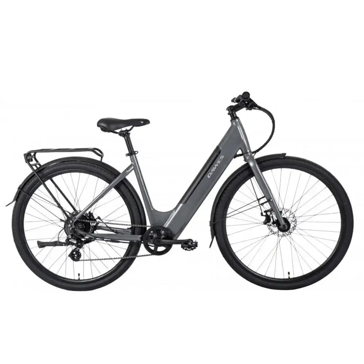 Side profile of the Dawes Scenic Low Step electric hybrid bike