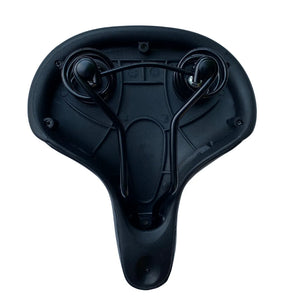 Underside view of the E-Go Big Bum Seat showing suspension springs and mounting rails.