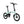 E-Go CarbonLite 3S folding electric bike in Duck Egg, front angled view