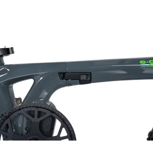 Detailed shot of the folding mechanism latch and main frame of the EGo CarbonLite 3S.