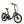 Angled view of E-Go Low Step Folding Electric Bike 250W in black
