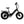 Full side profile of the E Movement Raven electric bike in black.