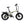 Ivory Emu Fat Tyre folding electric bike with the saddle raised to full height