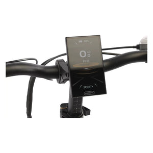 Close up of the Bafang 4 inch TFT colour display on the Emu Fat Tyre folding electric bike