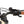 Handlebar controls on the cream EMU Longtail electric cargo bike with Shimano shifter and brake lever.