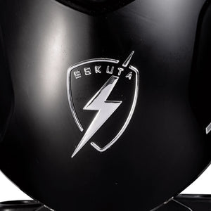 Eskuta badge on the front panel of the SX-250 Series 4 electric bike