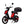 Eskuta SX-250 Voyager Max moped-style electric bike with 250W motor, red body panels, and large rear storage box for enhanced carrying capacity.
