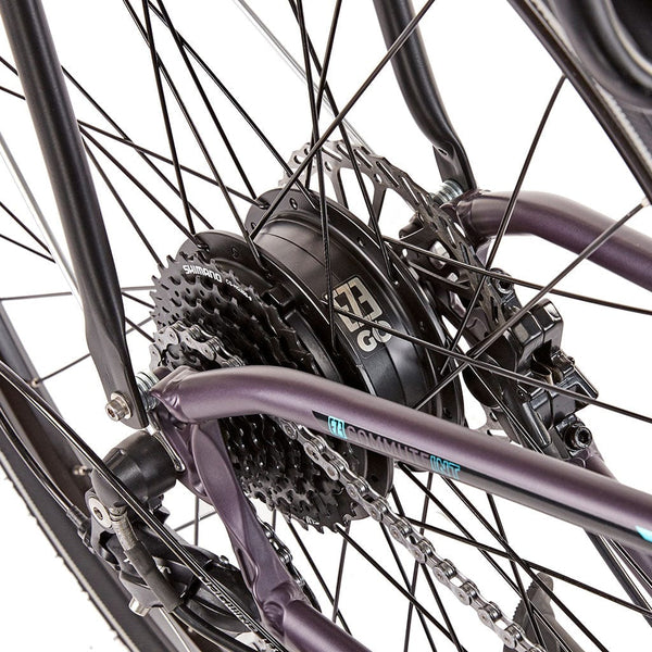 EZEGO Commute Int Unisex Electric Bike 250W - Purple / Black
